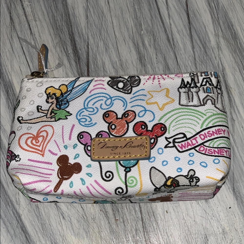 Dooney and Bourke Disney Sketch Wristlet/cosmetic